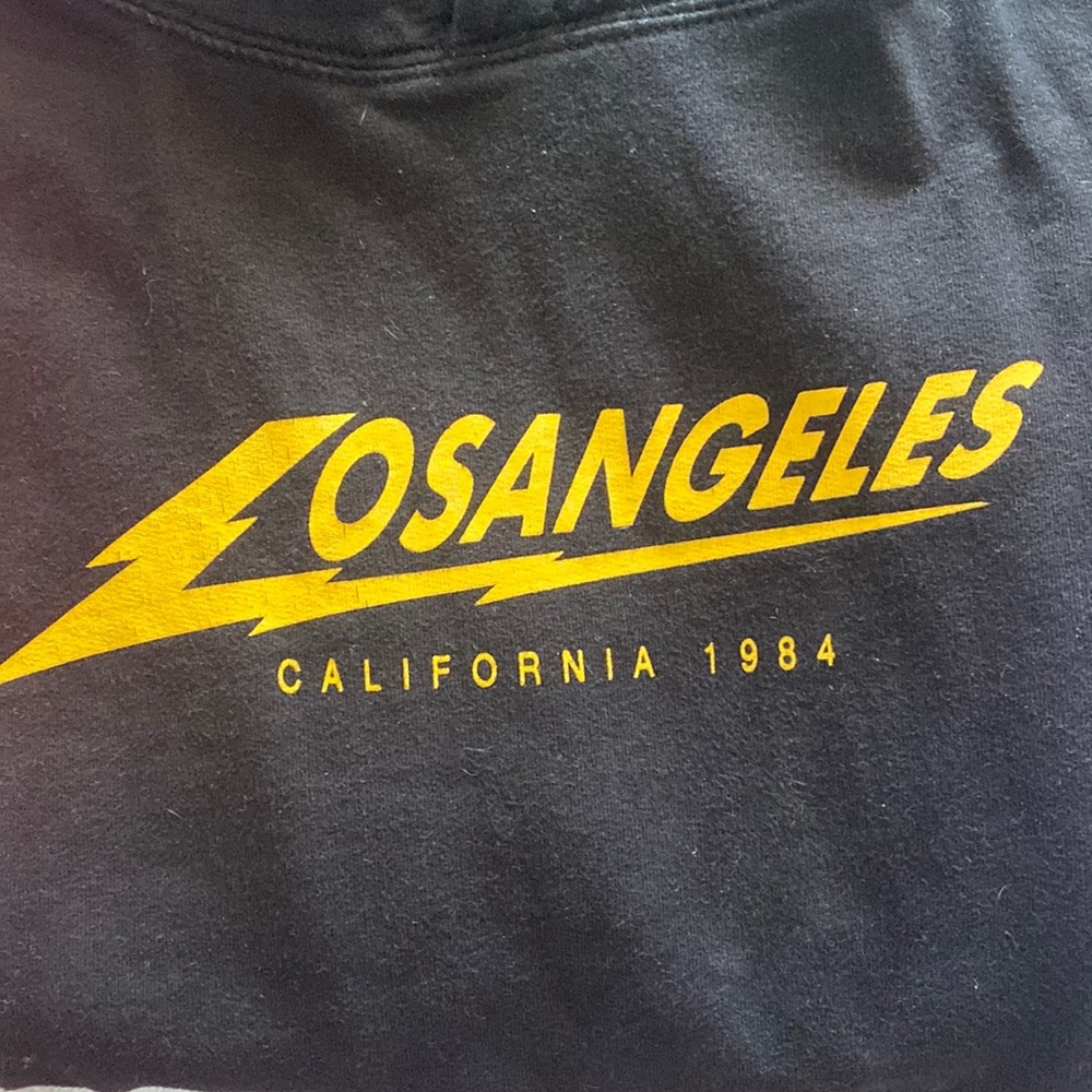 Brandy Melville Los Angeles Black And Yellow Sweatshi… Gem